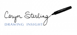 Drawing Insight Logo, Marker writing script font of name