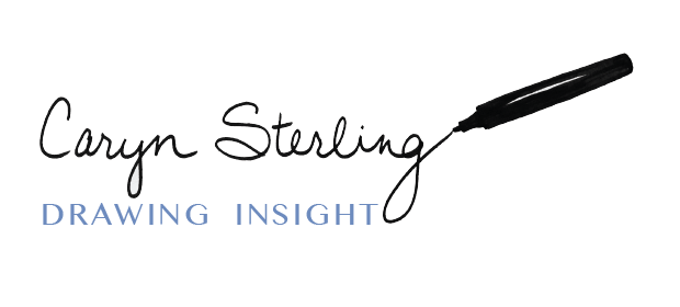 Drawing Insight Logo, Marker writing script font of name